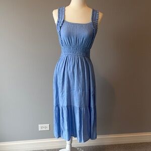 Abercrombie Kids Light Blue Midi Dress